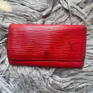Louis Vuitton Red Epi Leather Key Holder